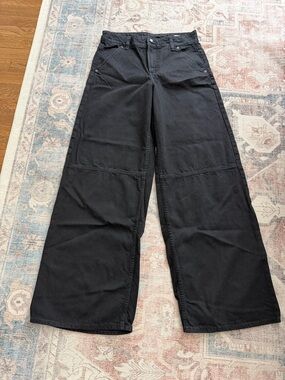 GAP Baggy Mid Rise Black Denim Pants